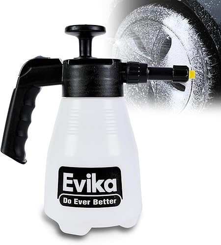 Pulverizador de espuma para lavado de autos, pulverizador de espuma de bomba de 0.52 galones con válvula de seguridad, especializado para limpieza