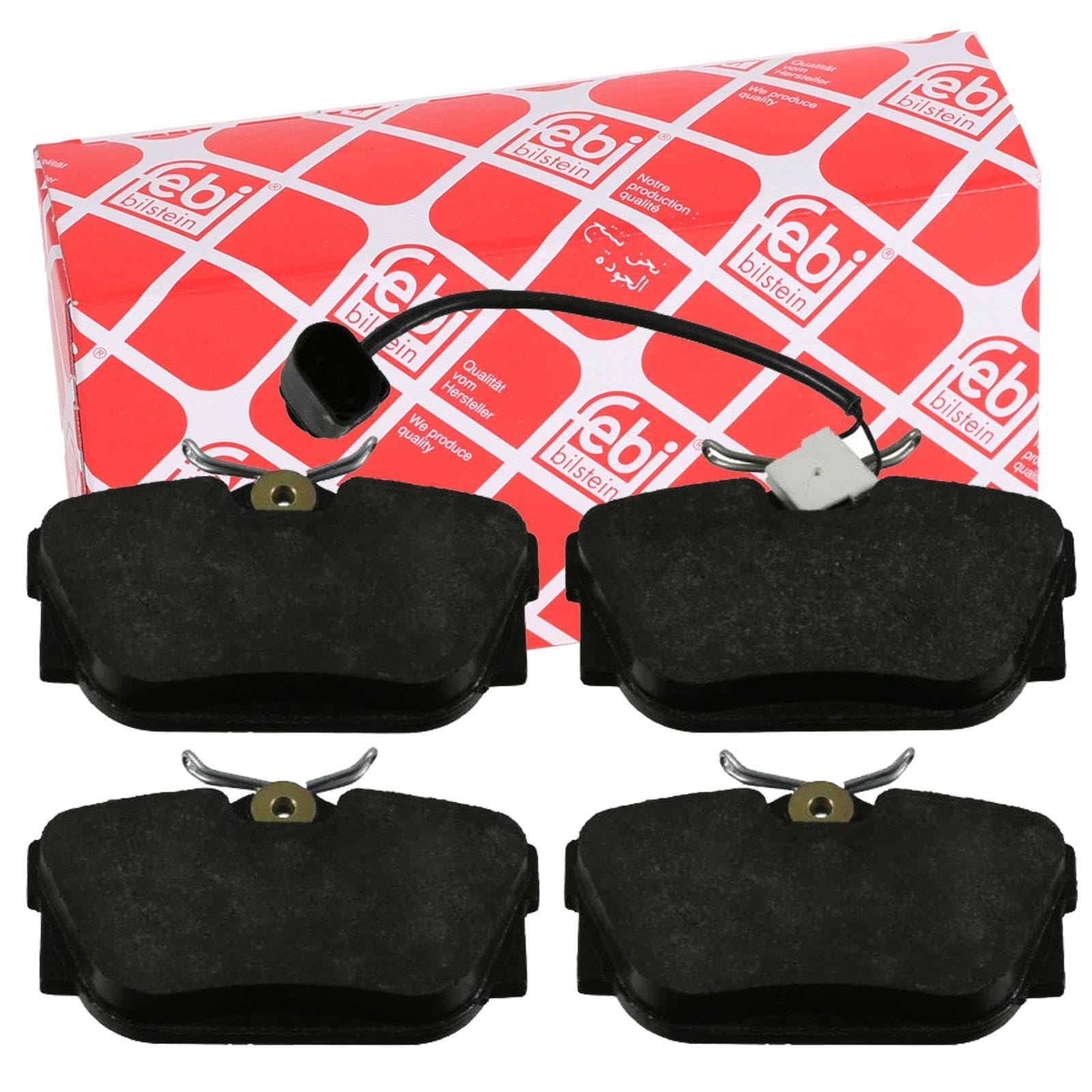 Rear FEBI BILSTEIN 16412 Brake Pad Set, disc brake for VW
