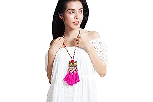 Handmade Tassel Necklace for Women and Girls – Colorful Bohemian Long Boho Jewelry