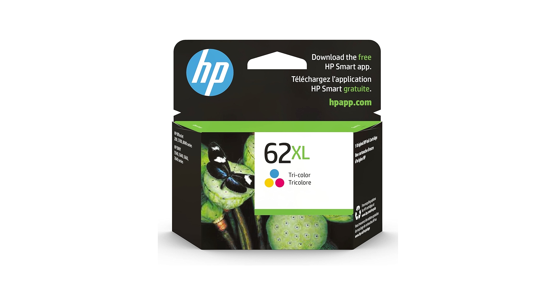 hp 62XL  インク Amazon.com: HP 62XL Tri-color High-yield Ink Cartridge