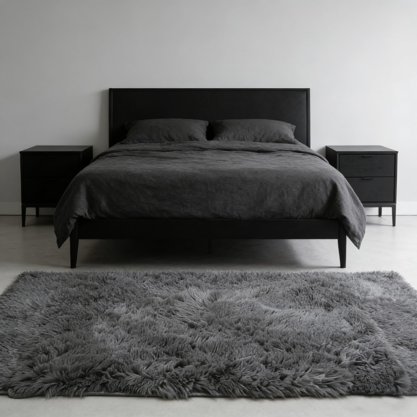 Tapis moelleux antidérapant et facile à entretenir 185x200