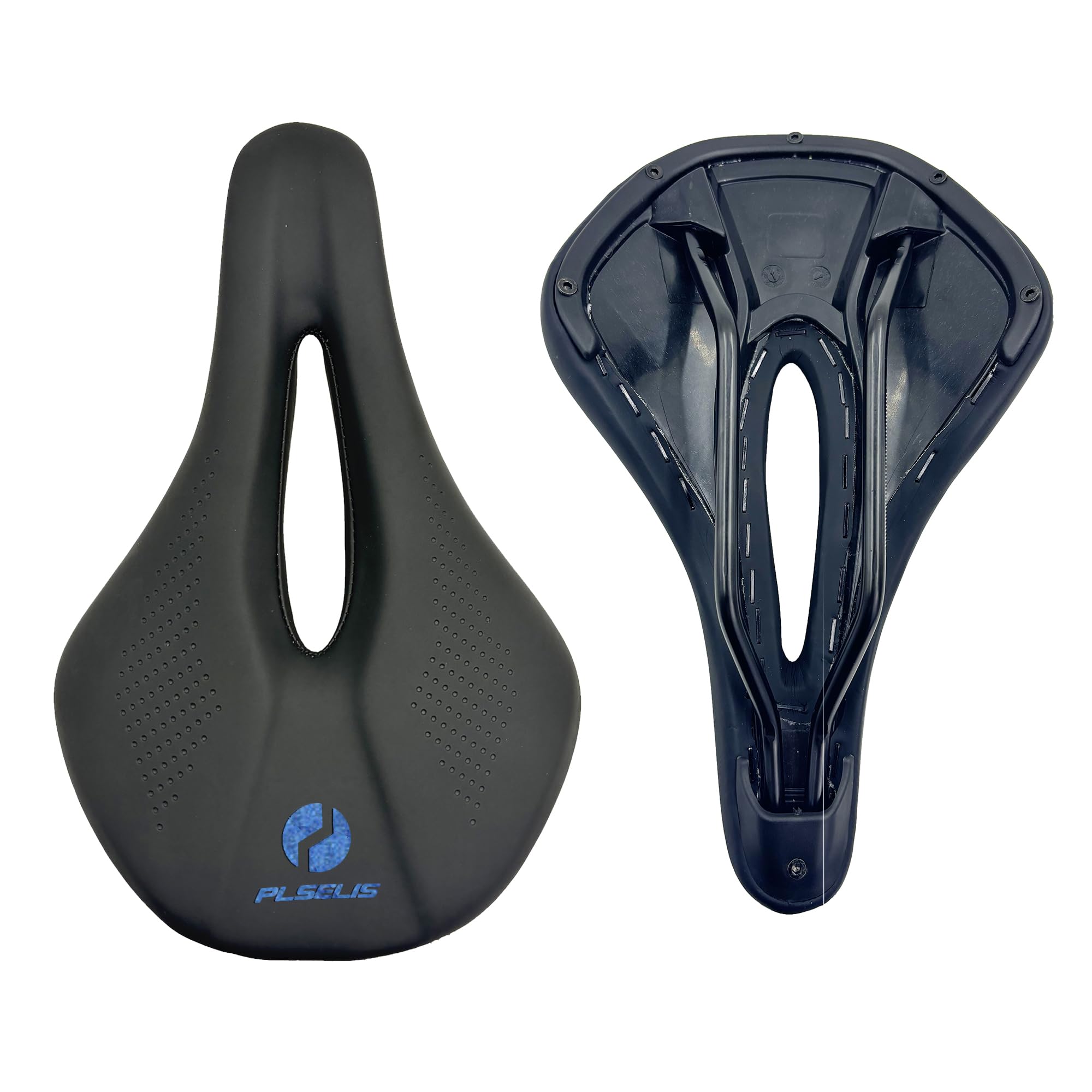 Amazon.com : PLSELIS Comfort Bike Saddle, Pu Leather & Soft Foam
