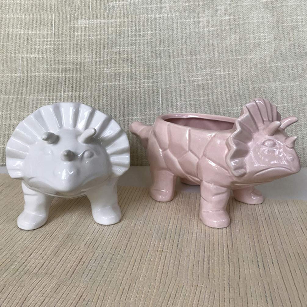 Yardwe 1pezzi Vaso Da Fiori in Ceramica Dinosauro Di Design Per Piante