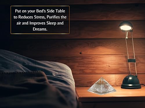 Miniatura 7 de Pirámide de orgona con cristal de selenita y punta de cuarzo de bobina curativa, piedras curativas naturales, generador de energía de orgonita para