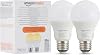 Amazon Basics Smart Dimmable LED Light Bulb, E27 Base, Soft White, 8W (60W Equivalent), Works with Alexa Only, 2 Pack [Energy Class F]