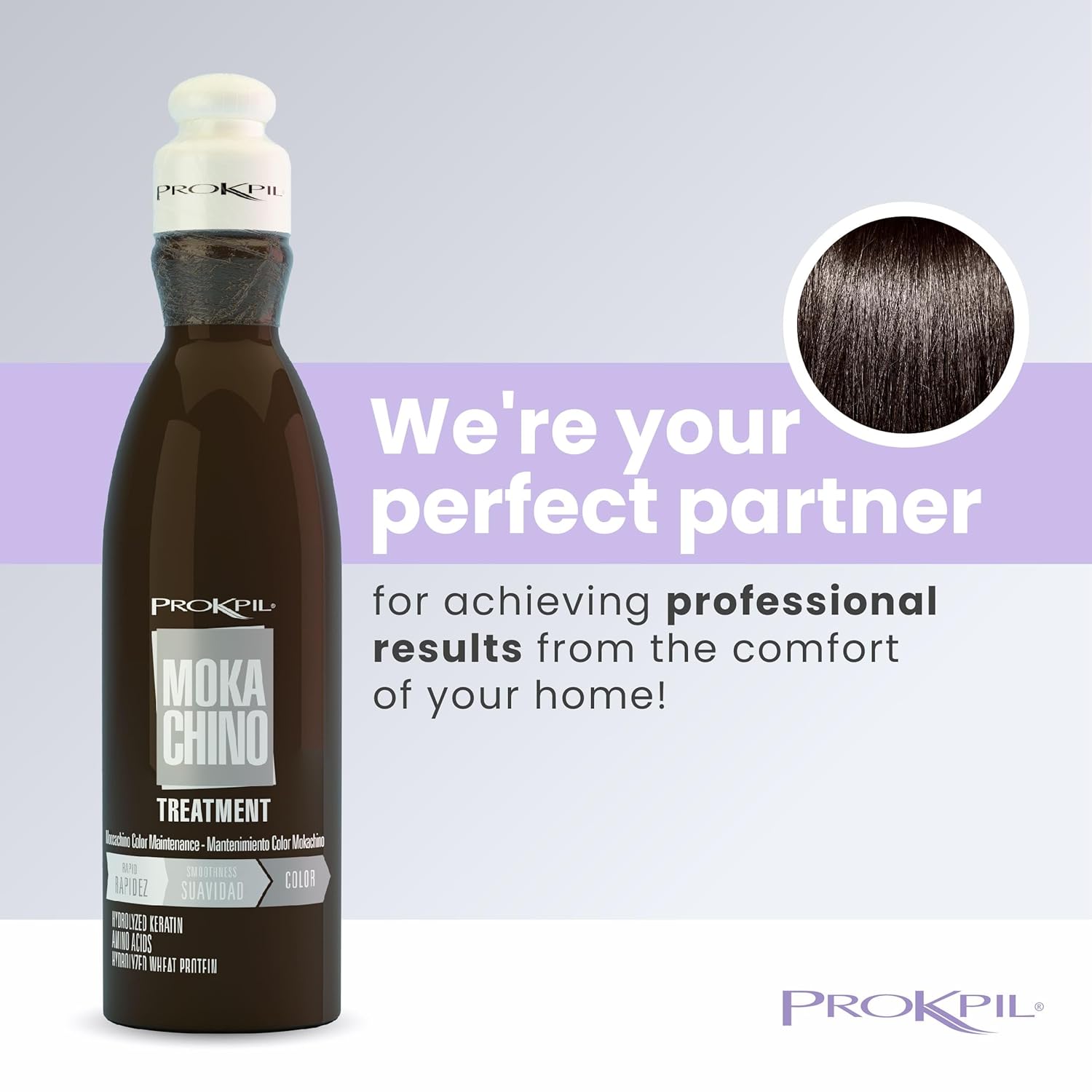 Prokpil Moccachino Treatment Hair Care Color Maintenance Nuance Mokachino | Matizador Mocachino Tratamiento de Mantenimiento Matizante 10.1oz-300ml - Image 3