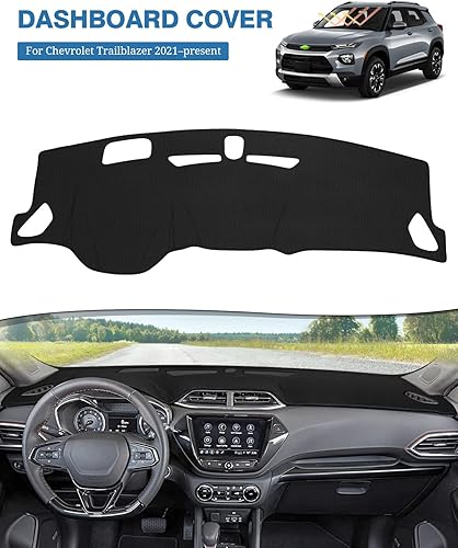 Miniatura 2 de FIILINES Cubierta para salpicadero compatible con Chevrolet Trailblazer 2023 2022 2021, protector de malla antideslizante sin reflejos