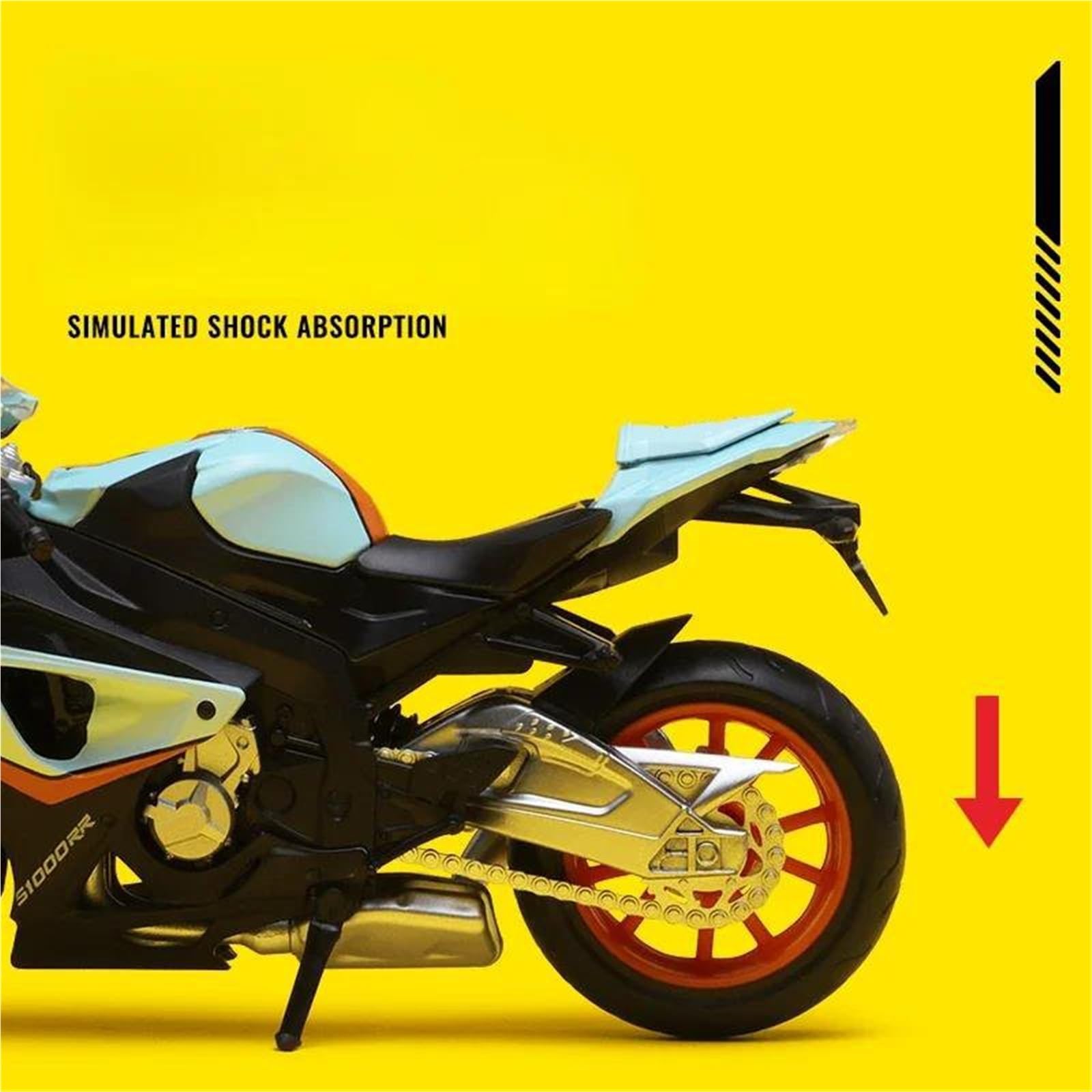 Modelo de Motocicleta Miniatura De Metal Fundido A Presión para Motocicleta De Juguete, Escala 1/12, Regalo De Colección para BMW S1000 RR, S1000RR, S1000 RR, S 1000 RR.