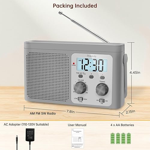 Miniatura 5 de DreamSky Radio portátil AM FM