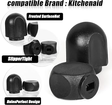 Speed Control Knob Replacement for KitchenAid Stand Mixer | Pack of 2 Black Plastic OEM Quality Lock Lever Knobs