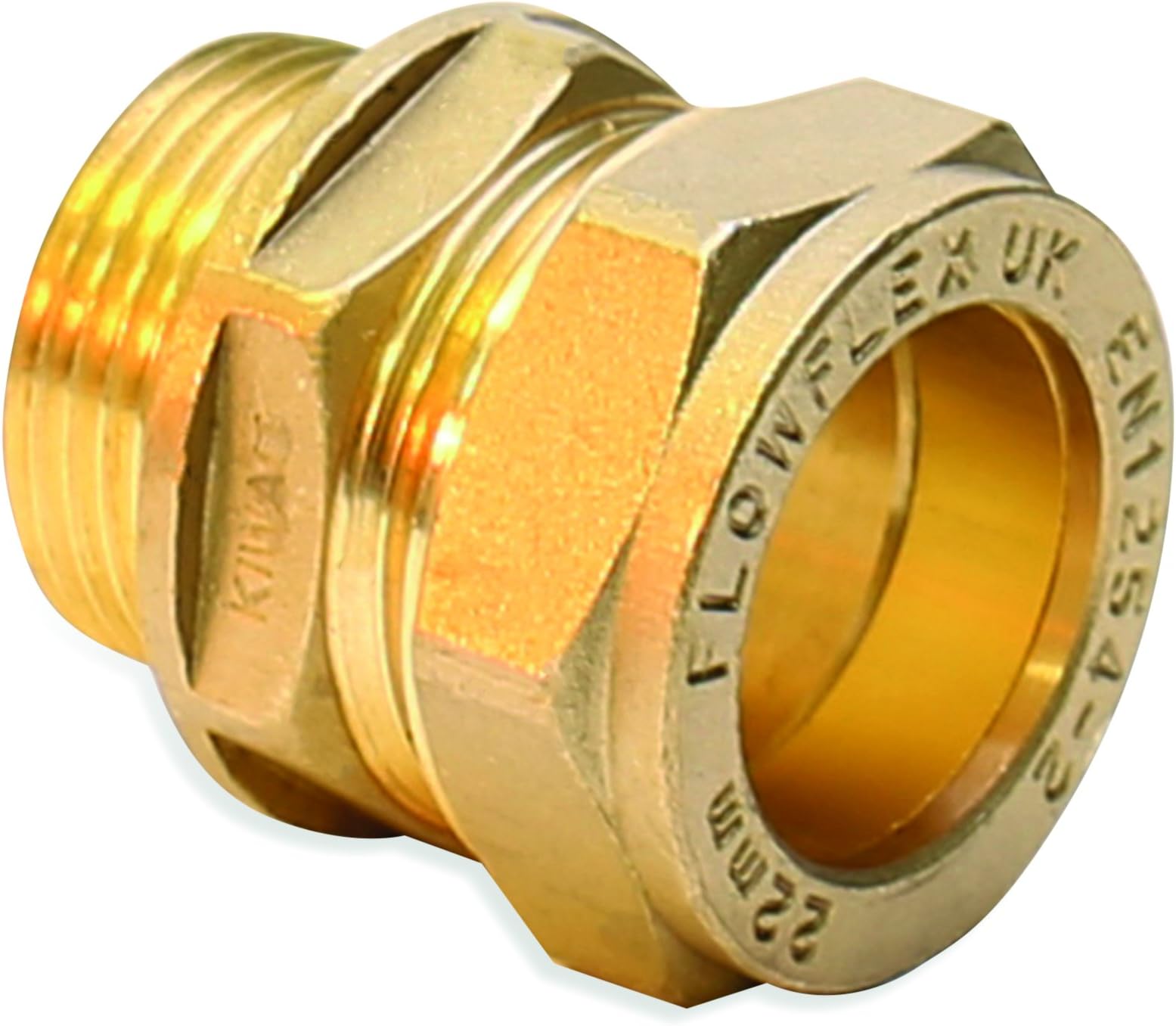 Flowflex P902.21 Compression Male Iron Adaptor, 22 mm x 3/4-Inch, Set of 10 Pieces