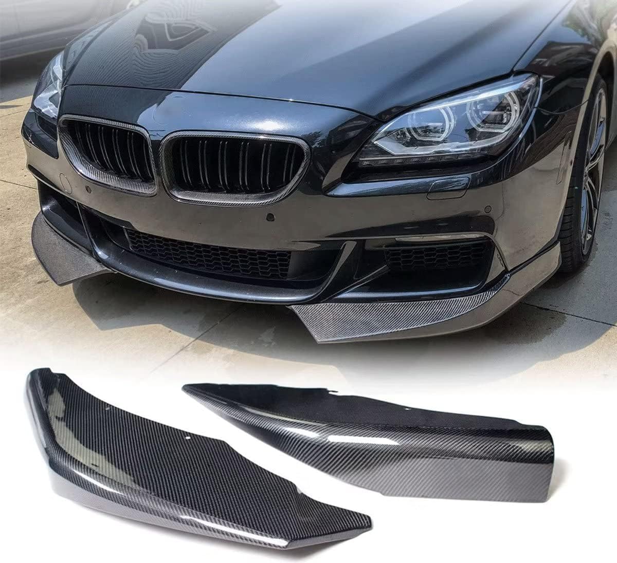 Becquets avant pour BMW Série 6 F06 F12 F13 M-Sport 2012-2018 pare-chocs