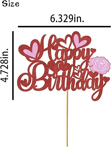 Miniatura 7 de Decoración para tartas de cumpleaños para el día de San Valentín, decoración para tartas de cumpleaños de corazón para niños y niñas, suministros de