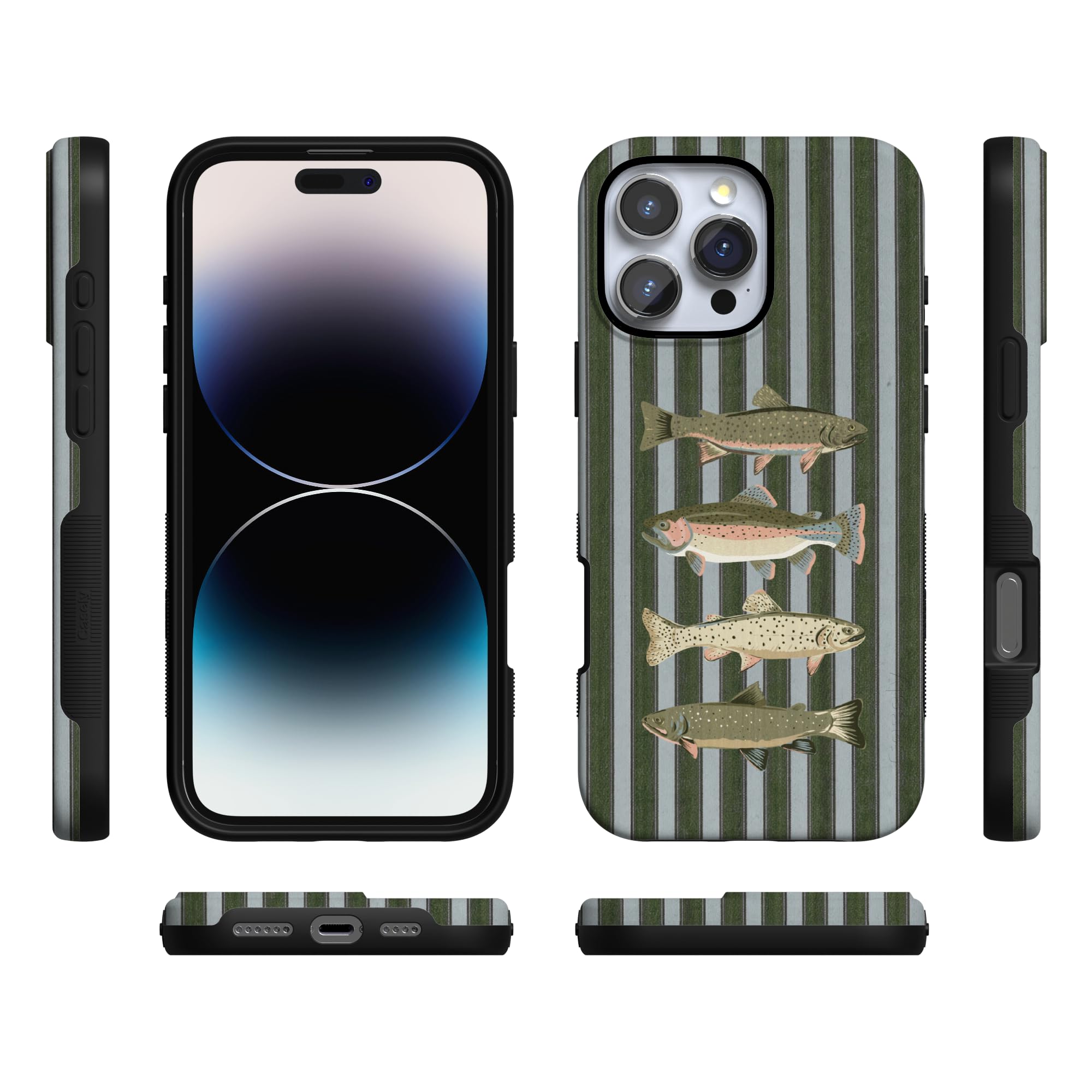 Casely Custodia per iPhone 16 Pro | Best Catch | La collezione Boyfriend | Design protettivo audace | Compatibile con MagSafe