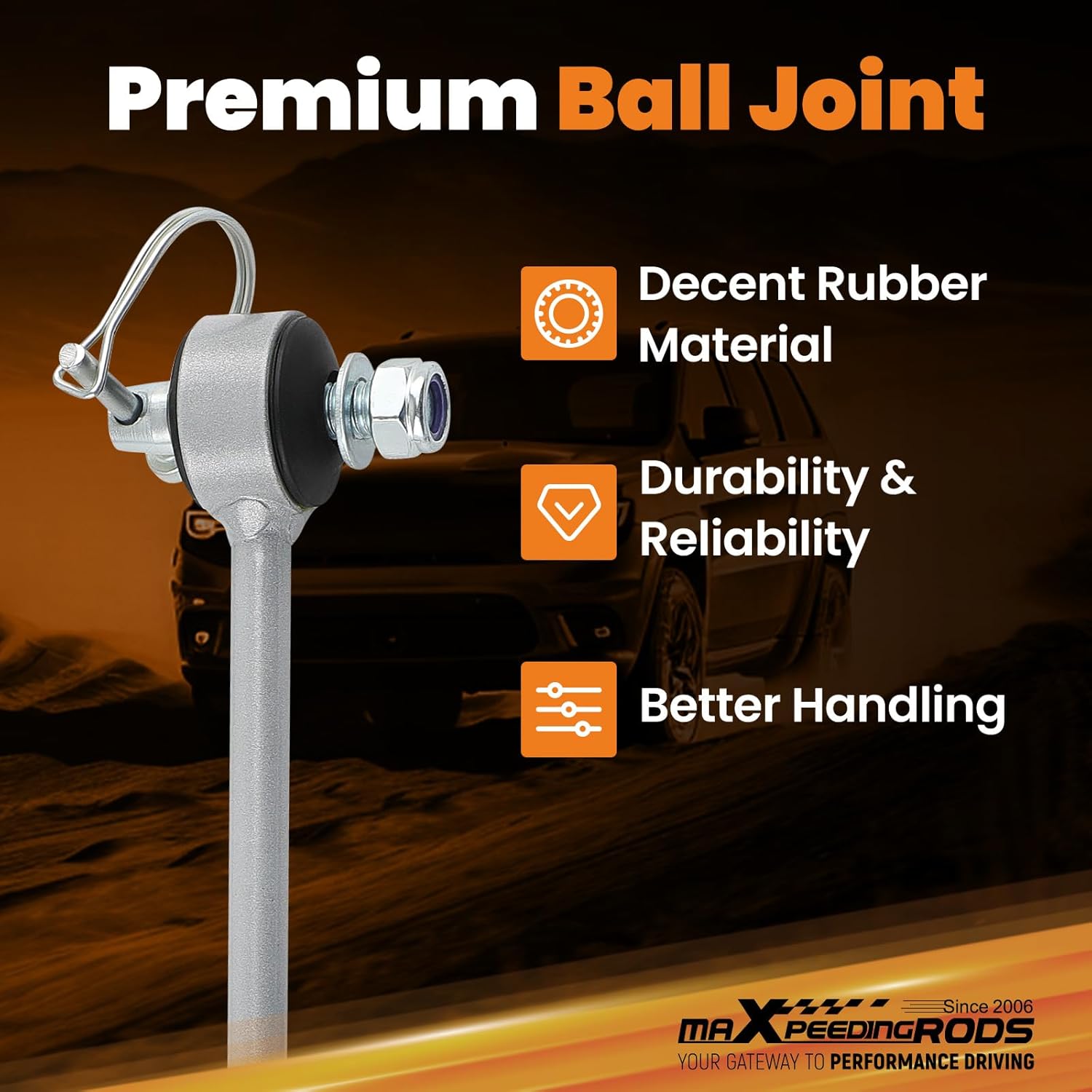 maXpeedingrods Front Sway Bar Quick Disconnects 3.5-6" Lift for 1984-2001 Jeep Cherokee XJ Comanche MJ Grand Cherokee ZJ Sway Bar End Links