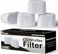 Vista 1 de Paquete de 12 filtros de agua de carbón compatibles con máquinas Breville BWF100, repuesto de filtro de agua Breville Espresso