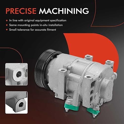 Miniatura 5 de A-Premium Compresor de aire acondicionado CA con embrague compatible con Hyundai Sonata 2.0L 2.4L 2012-2014, Kia Optima 2.0L 2.4L 2012-2018