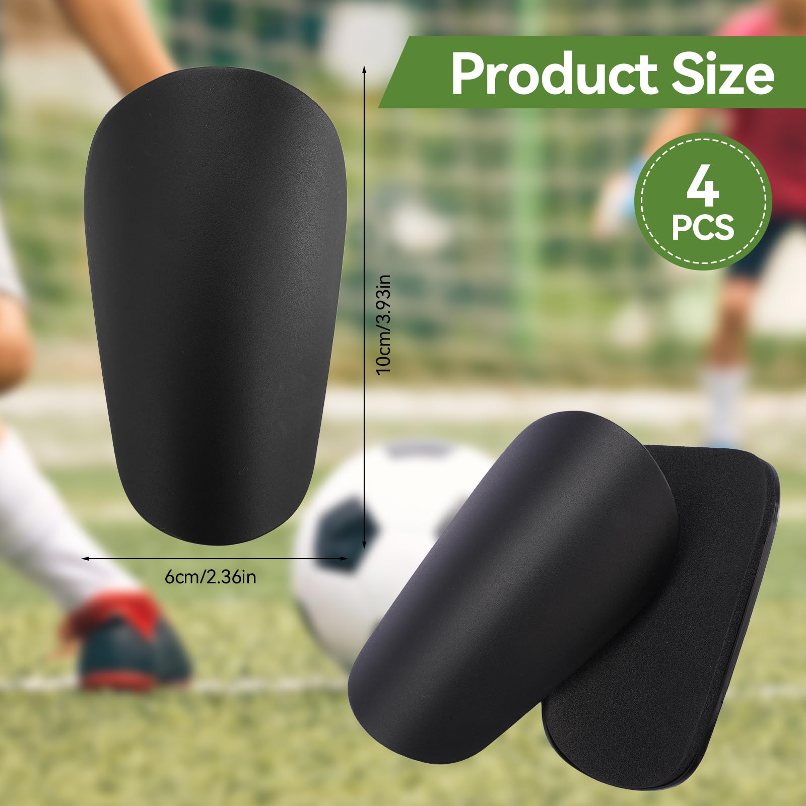 Mini Espinilleras Para Niños De Fútbol - 10x6 Cm, Con 6 Rollos De Vendas, Protección Con Núcleo De EVA