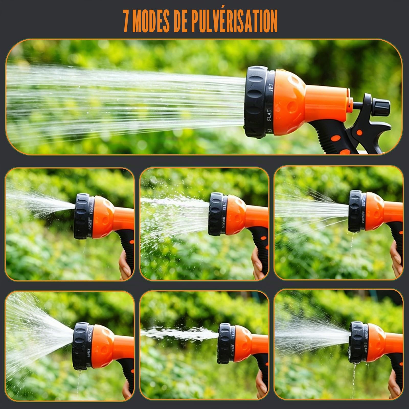 Pompe à Eau sur Batterie,600L/H Pompe de Jardin Sans Fil avec 2 Batteries,2 Vitesses,Pompe Arrosage électrique Inclus Buse 7 en 1,Pompe électrique Auto Amorçante Portable pour Maison,Piscine,Jardin