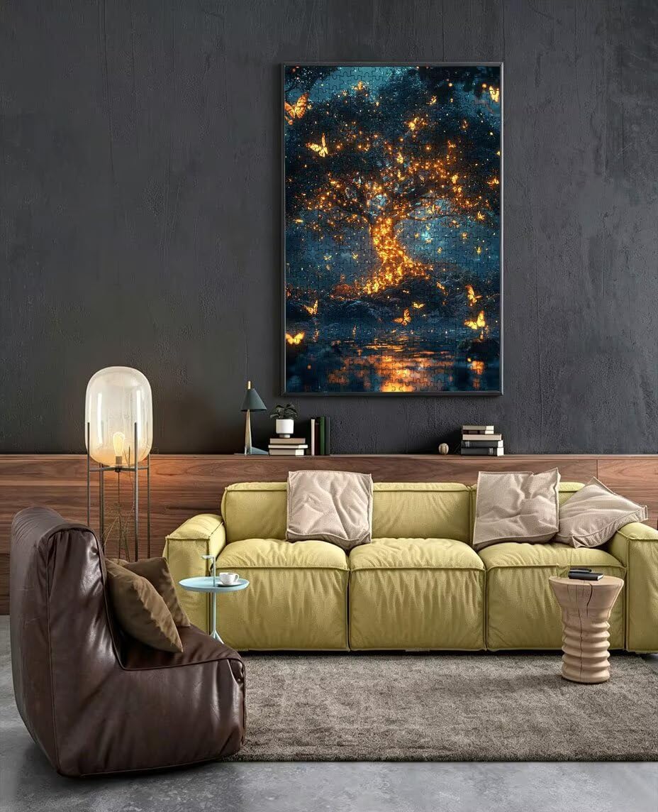 Puzzle 6000 Pezzi Farfalla Fiori 3D Puzzle per Adulti Impegnativo, Educa Puzzles Artistico, Divertente E Stimolante Puzzles Decorativo per La Famiglia, Regalo e Decorazione Pareti BXHZW6-383