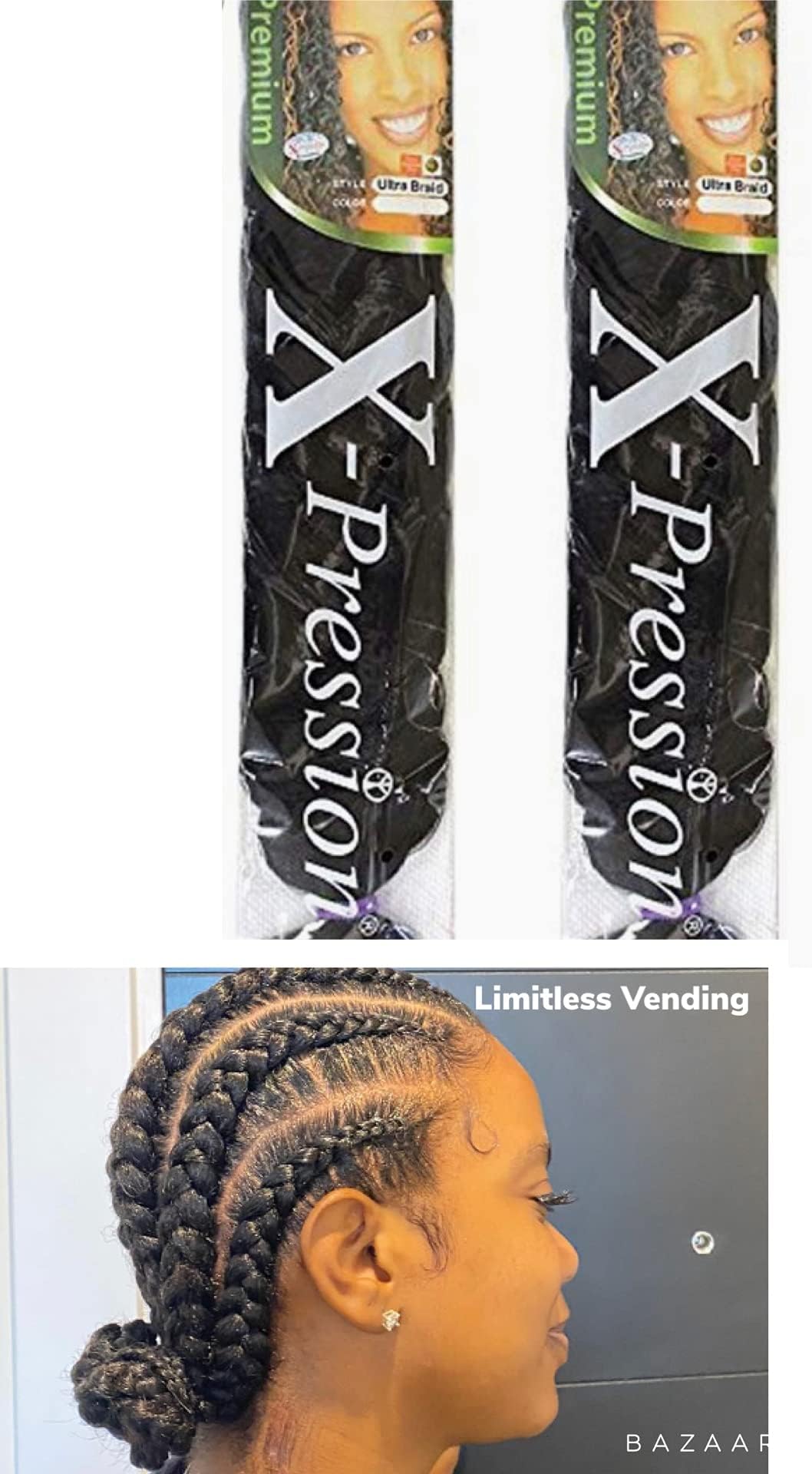 X-Pression Premium Original Ultra Braids (55PCS) - bulk