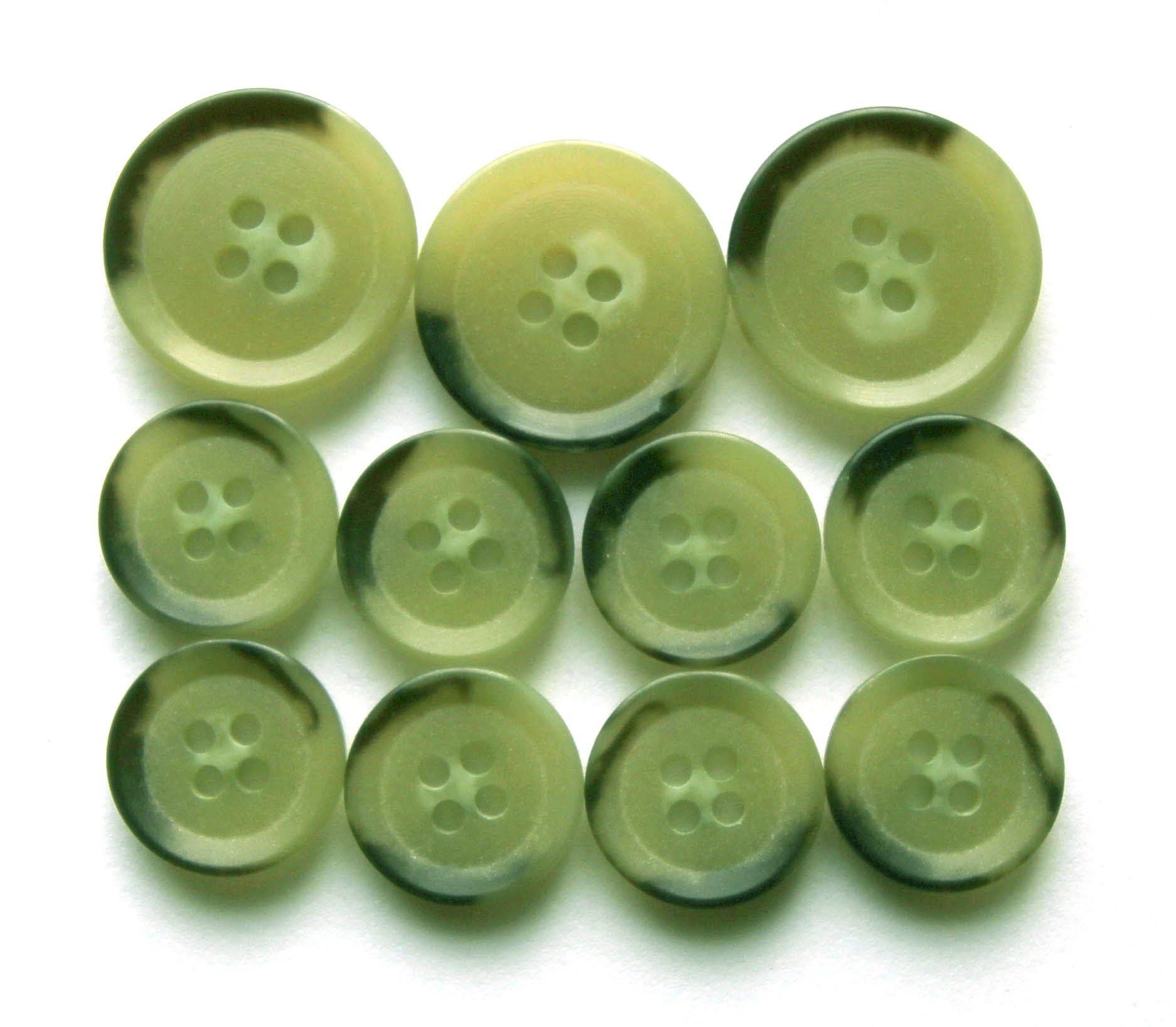 Navzar Green tint, New 11 Pc Trihorn Suits Button Set - For Blazer, Sport Coat, Uniform, Jacket