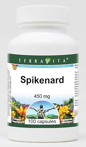 TerraVita Spikenard - 450 mg (100 Cápsulas, ZIN 514809) - Paquete de 2