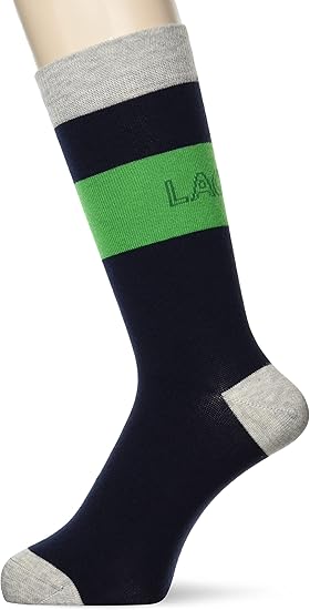 Amazon ラコステ 靴下 公式 カラーブロッキングミドルソックス メンズ ネイビー 27 0 Cm スポーツソックス 通販
