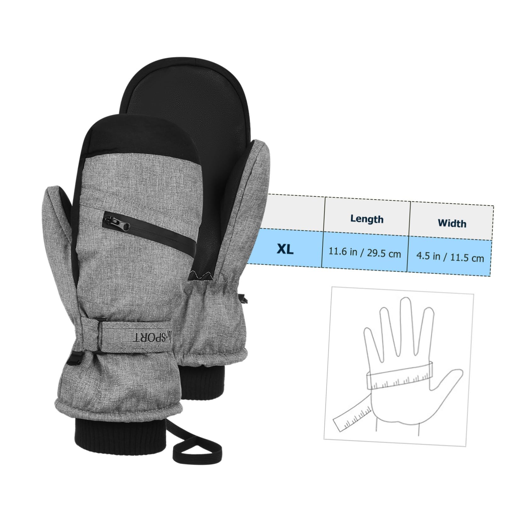 ifundom Guantes Térmicos Impermeables y Cortaviento para Mujer y Hombre Cálidos Pantalla Táctil para Esquí Senderismo y Actividades Invierno