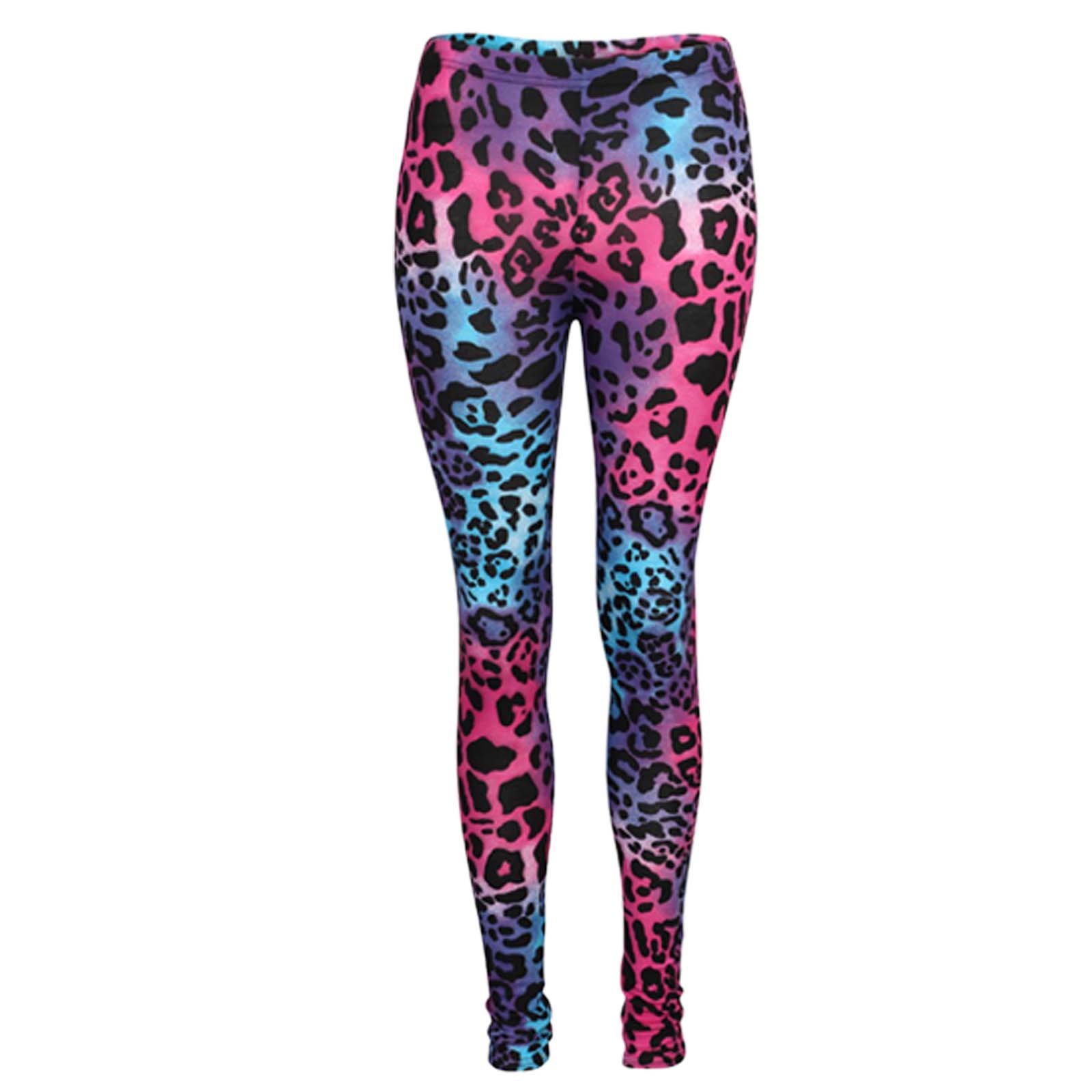 A2z 4 Kids Girls Leopard Multi Color Trouser Bottom - Legging Leopard Multi 13