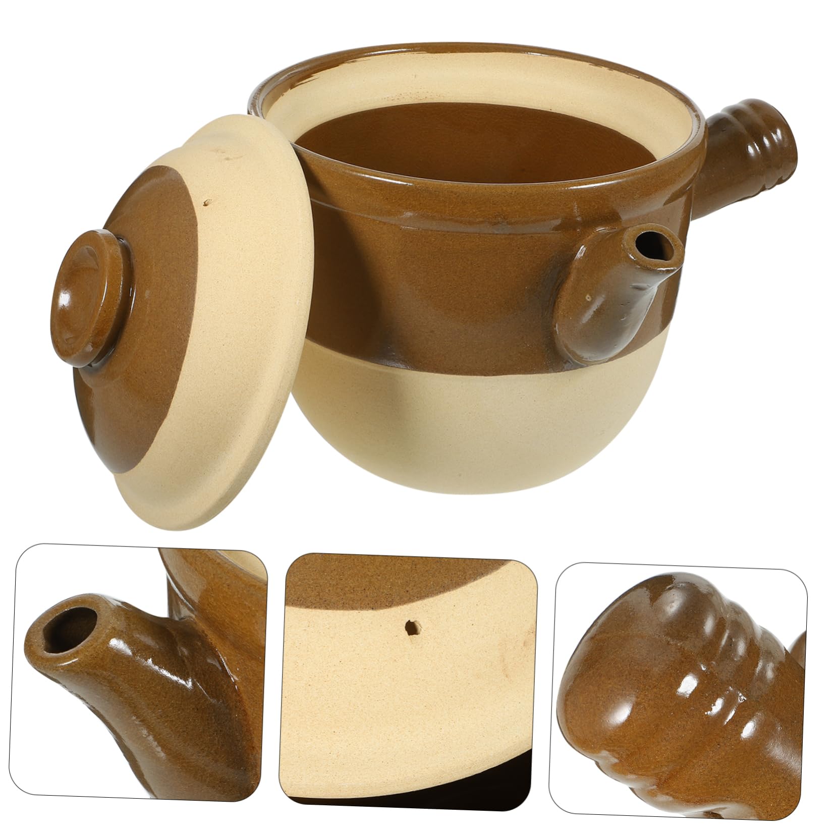 Cabilock Cazuela De Barro Olla De Cocina Utensilios De Cocina Resistente Al Calor