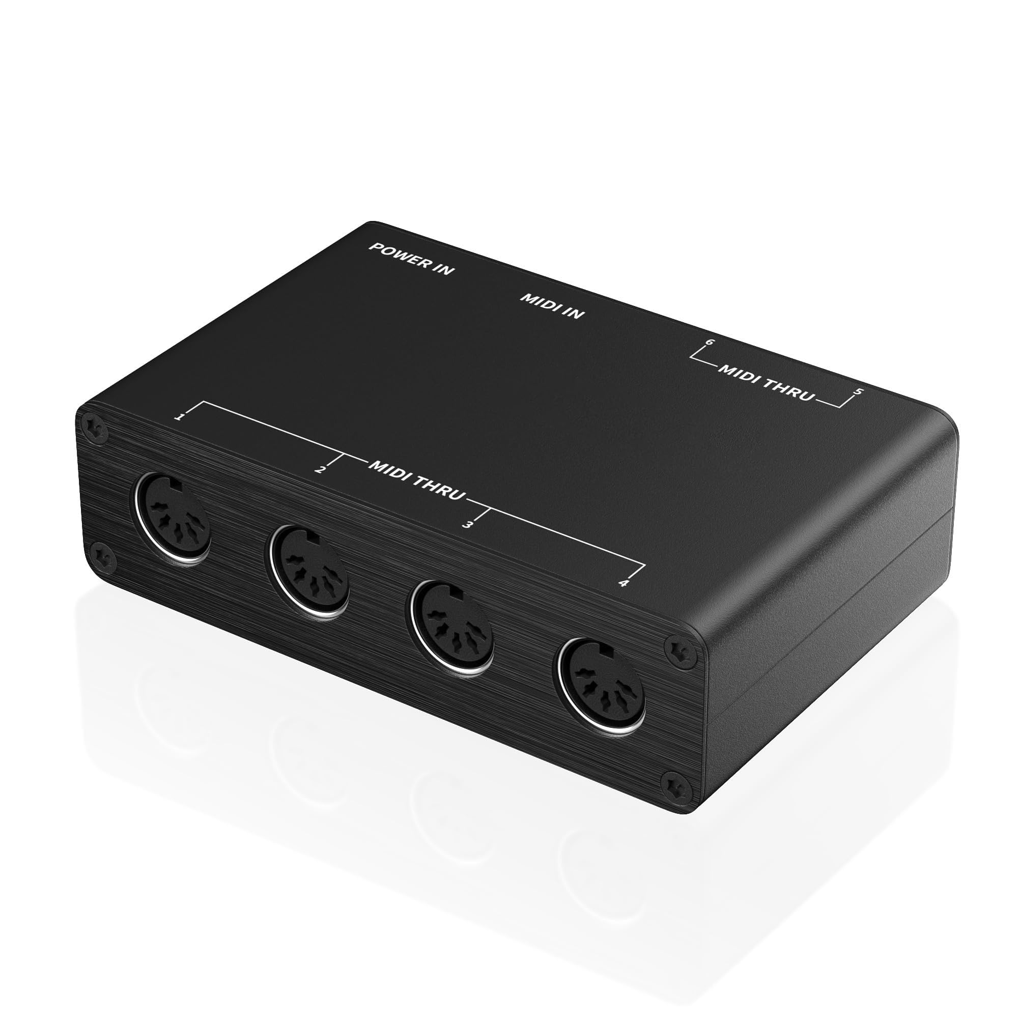 DigitalLife PulseThruX MIDI Thru Box 1-In/6-Out DIN 5 Broches (Métal, T6)
