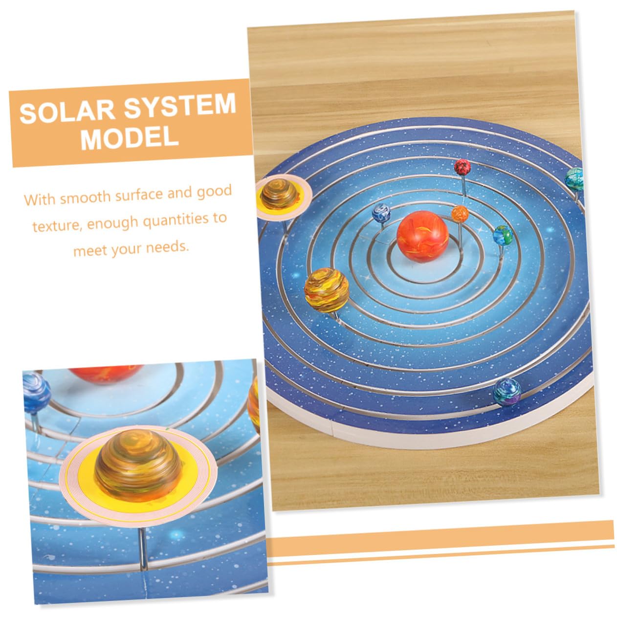 GALPADA Juego de Modelos de Planetas del Sistema Solar para Niños, Rompecabezas DIY de Plástico Superficie Lisa para Proyectos Artísticos y Educativos Infantiles