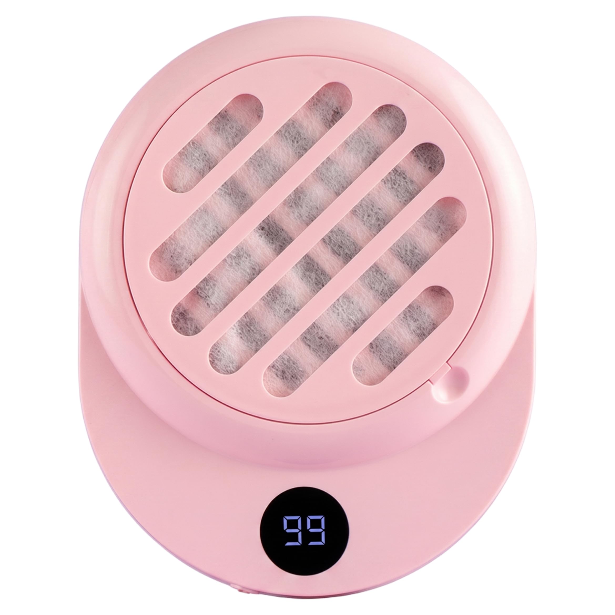 Collecteur de poussière d'ongles sans fil rechargeable et ventilateur rose pour manucure