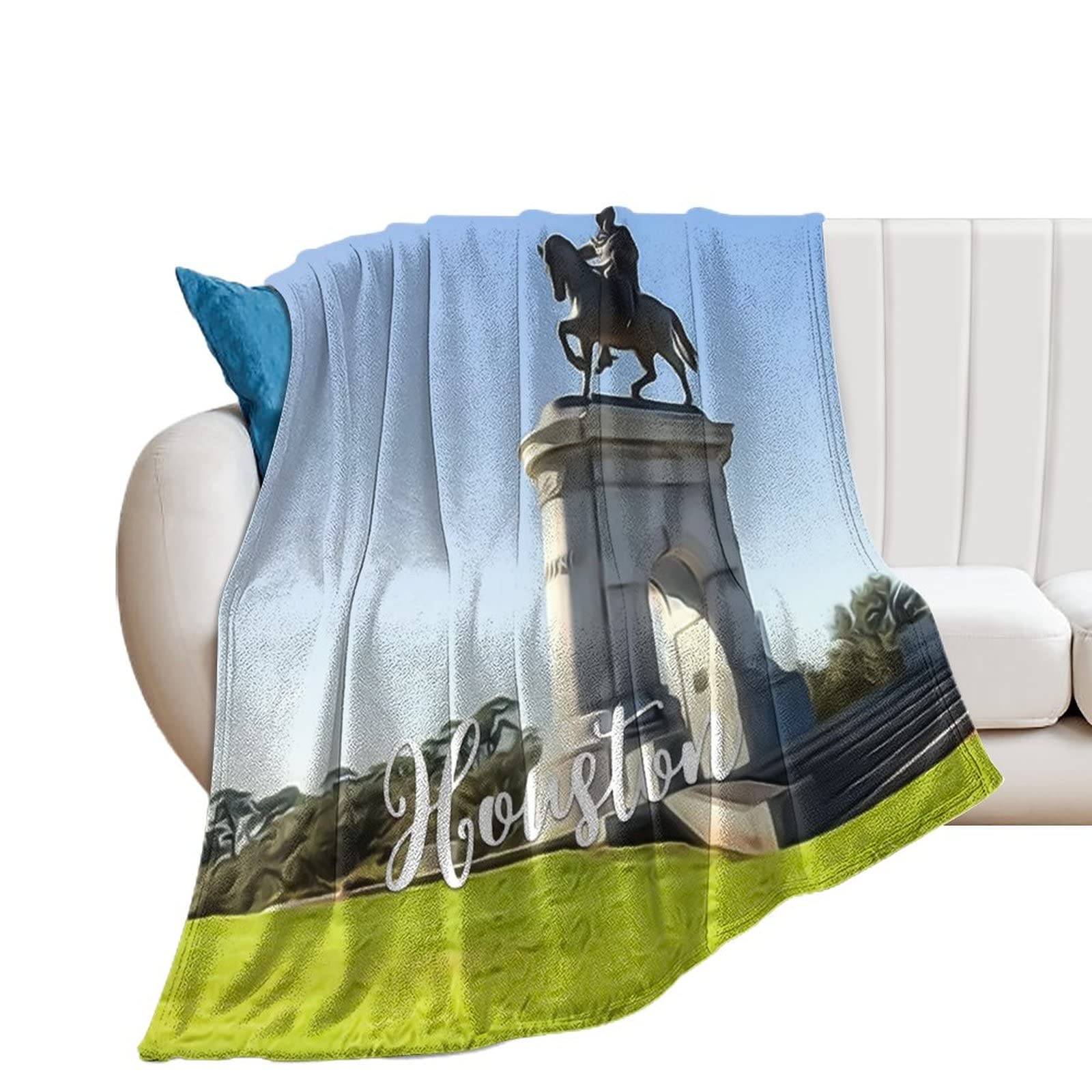 Couverture Houston flanelle pour voyage et camping en douceur