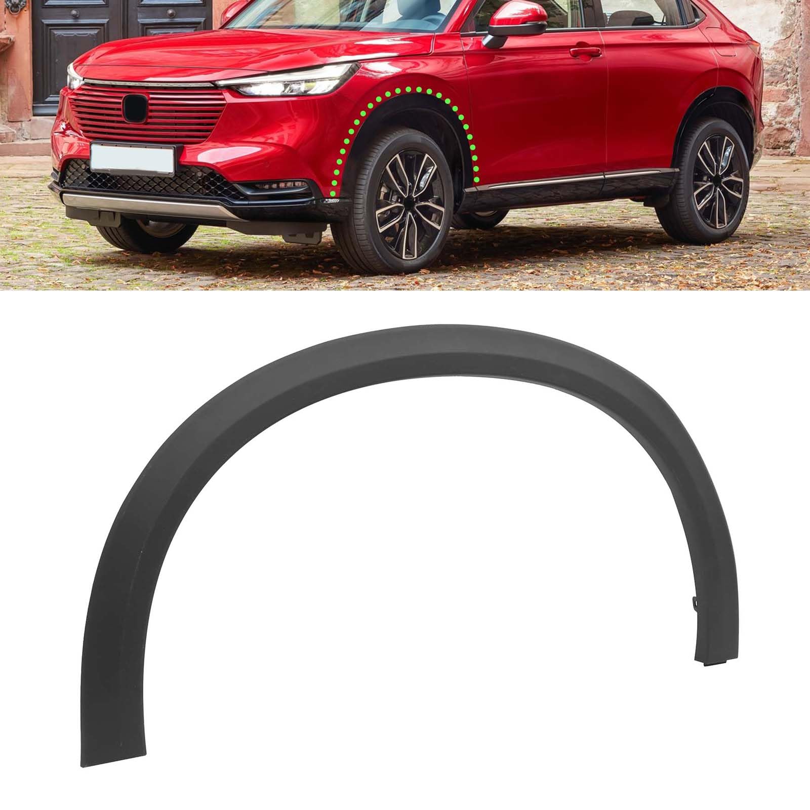 Wheel Molding Trim Fit for Honda HR-V 2019 2020 2021 2022 Replace for HO1290107, 74157T7WA01(Front Left Side)