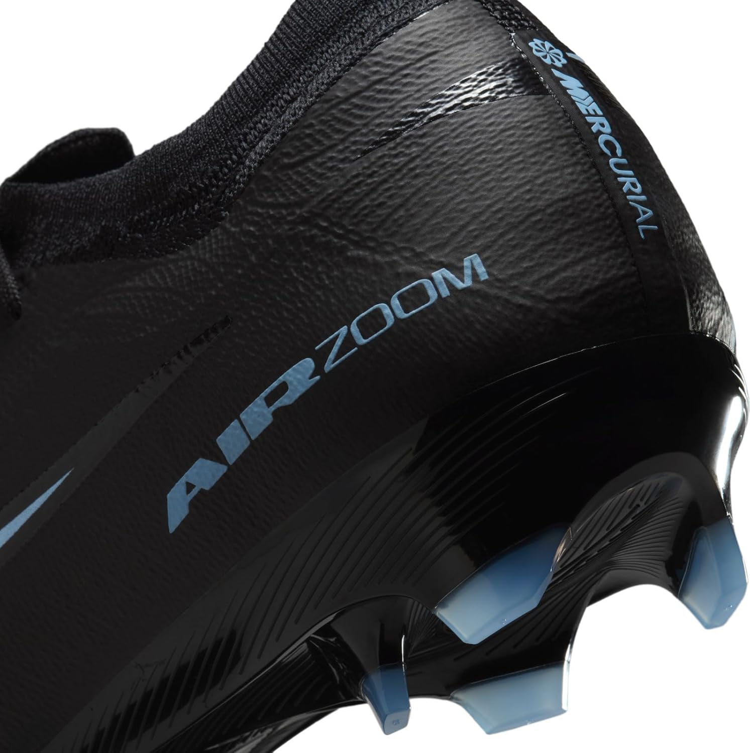 Nike Mercurial Vapor 16 Pro Firm-Ground Low-Top Soccer Cleats (Black/Ice Blue) Size 11