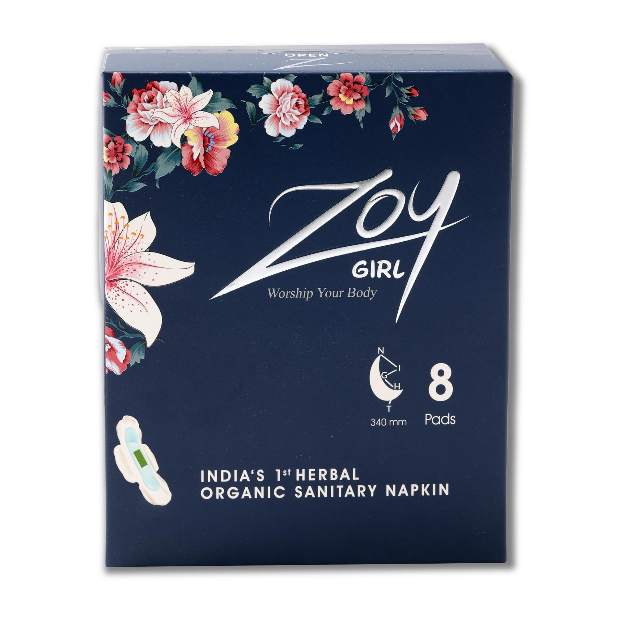 See full amazon price history chart for ZOY Herbal Organic Sanitary Pad For Women | Made Safe Certified, High Absorption, Ultra Thin, Breathable, Leak Lock, Toxic Free, Rash Free, Allergy Free, Clinically Tested, Gynaecologist Recommended | Size - Extra Large+, Heavy Flow, 340mm | Pack of ZOY Herbal Organic Sanitary Pad For Women | Made Safe Certified, High Absorption, Ultra Thin, Breathable, Leak Lock, Toxic Free, Rash Free, Allergy Free, Clinically Tested, Gynaecologist Recommended | Size - Extra Large+, Heavy Flow, 340mm | Pack of (B0D1VQF9Y9) Amazon Price History, Amazon Price Tracker