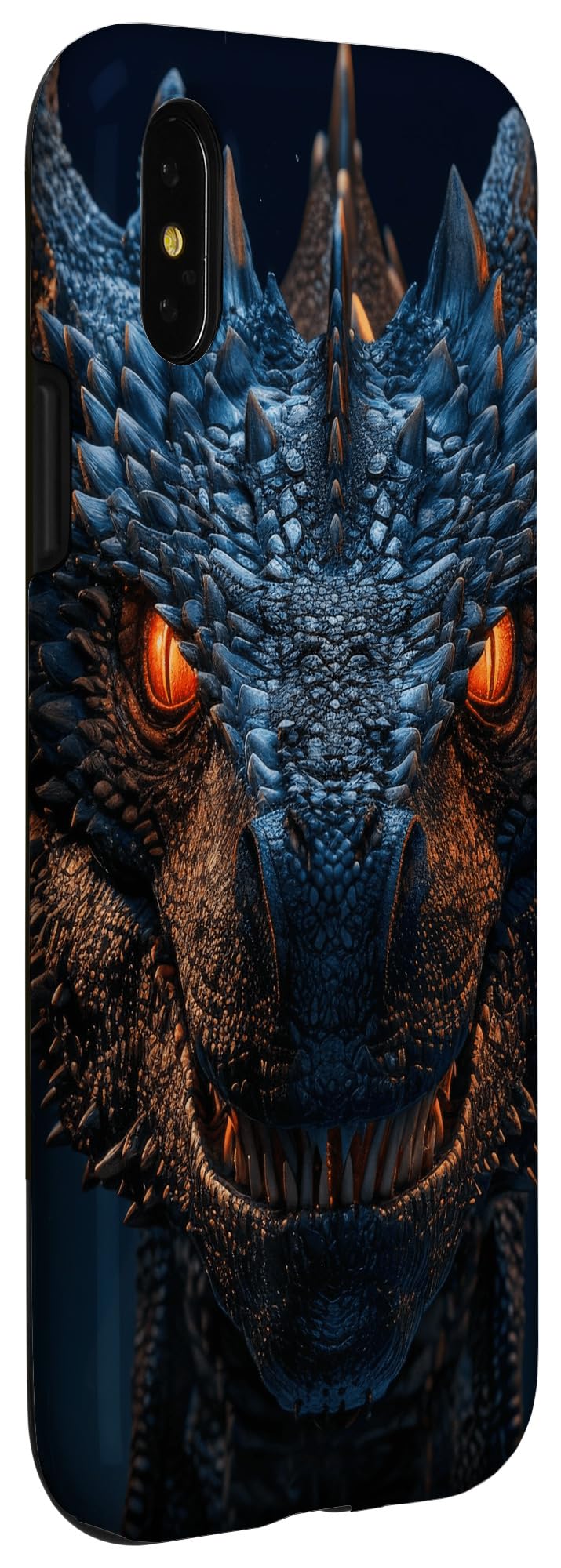 The Menacing Gaze: Dragon's Frontal Fury Case for iPhone X/XS - Image 3