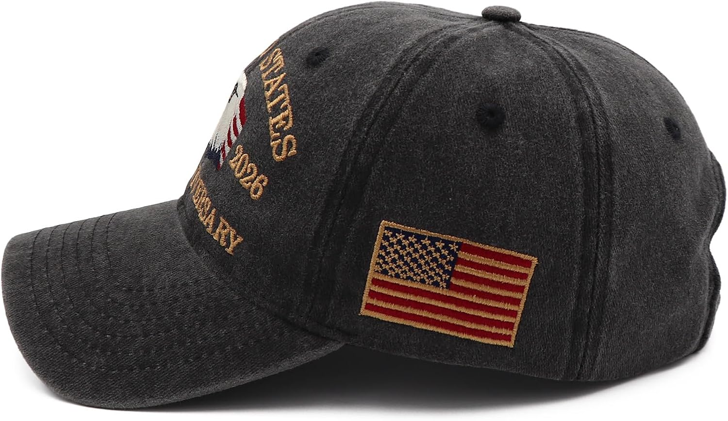 250th Anniversary USA Hat United States 250 Year Anniversary Hat Eagle Patriotic Adjustable Baseball Caps - Image 4