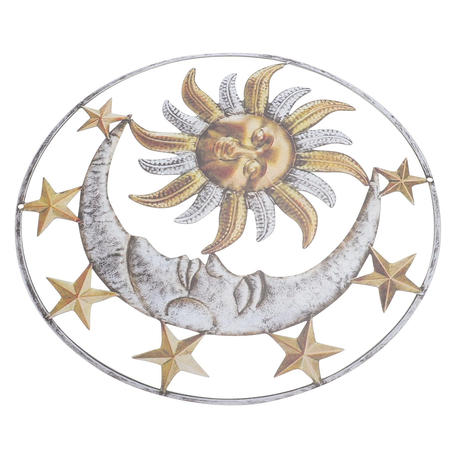 Decoración de pared de hierro duradera para interior, exterior y jardín 8