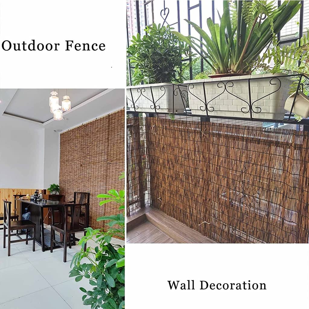 Rotolo di recinzione in bambù per balcone e giardino, altezza 1,4 m, ombra naturale per esterni, per villa patio, ecologico, per cortile e terrazza.
