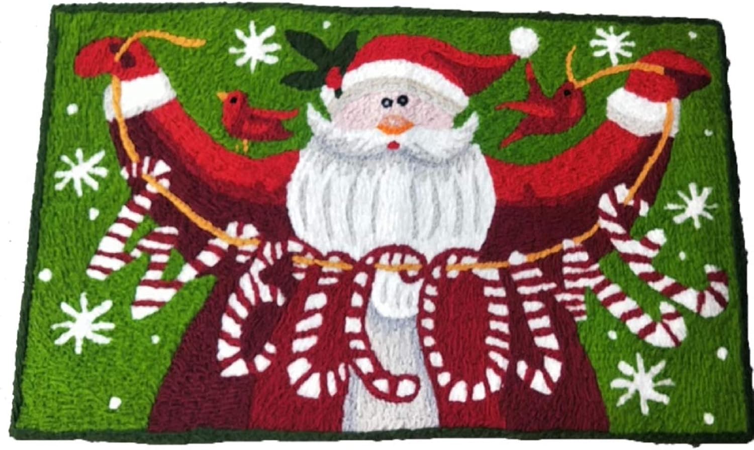 SDX Christmas Welcome Mat Cute Non Slip Doormat Indoor Outdoor Personalized Handmade Creative Door Mat (Father Christmas)
