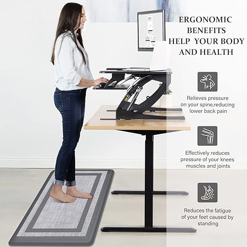 Miniatura 5 de Mattitude Tapete de cocina y alfombras acolchadas de cocina 173 x 28 pulgadas antideslizante impermeable tapete ergonómico cómodo para cocina hogar