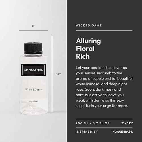 Miniatura 17 de Aroma360 Dream On - Mezcla de aceites aromáticos – 16.9 fl oz – Aceite difusor de aromaterapia perfumado con té blanco sereno, aloe vera curativo