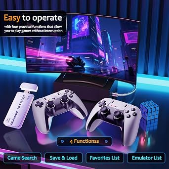 GamingBoy Wireless Retro Gaming Console Built-in 23 Emulators & 20000 Games