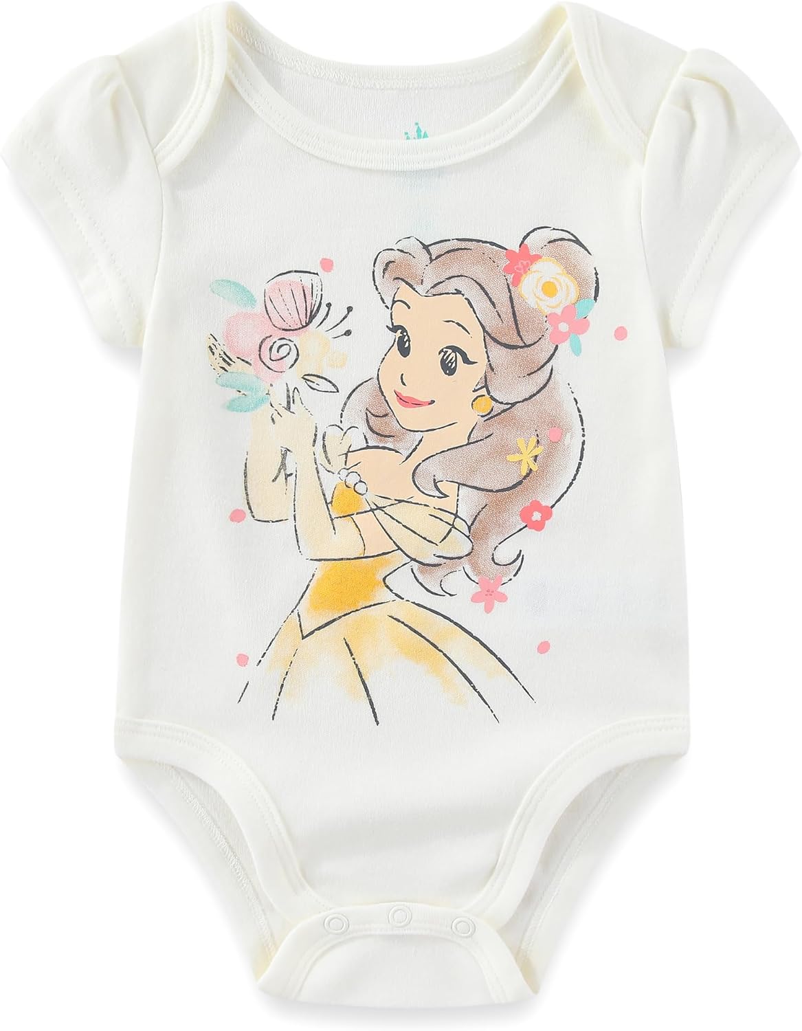 Disney Minnie Mouse Fabulous 5 Pack Girls Bodysuits for Newborns Babys and Infants - Image 6