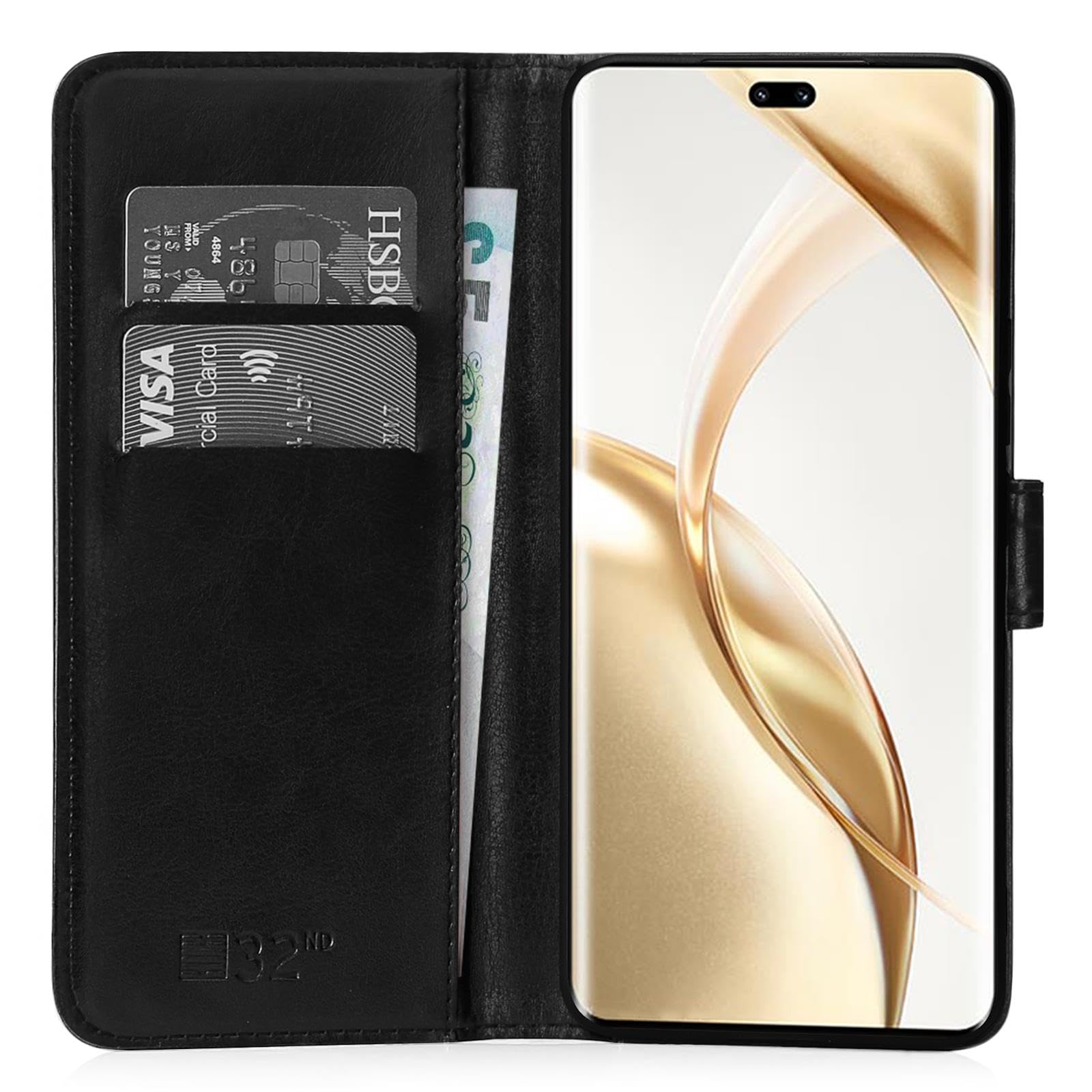 32nd Book Wallet PU Leather Case Cover For Honor 200 Pro, Flip