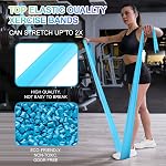 Bandes de résistance, bandes d'exercice pour thérapie physique, bandes élastiques pour exercice à domicile, bandes de résistance pour thérapie d'exercice, étirement, récupération, Pilates, réhabilitation, entraînement de force et ensemble de démarrage de yoga
