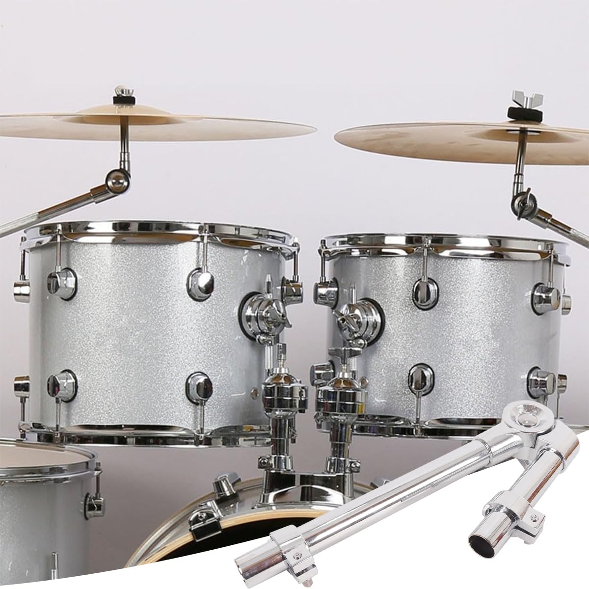 Supporto per supporto tom, supporto universale per supporto tom in metallo per batteria, accessori per batteria, 1 pezzo
